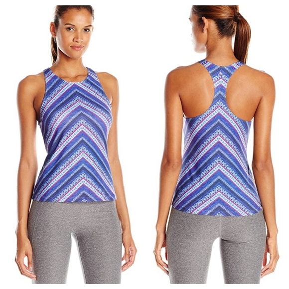 Prana Tops - 🔴PRANA Boost Printed Tank, in Bluebell, Small